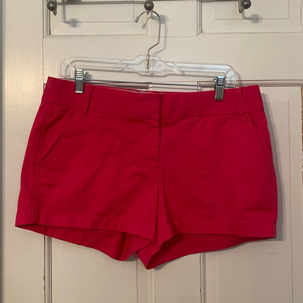 J.Crew Hot Pink sz 10 Broken-In Chino Shorts